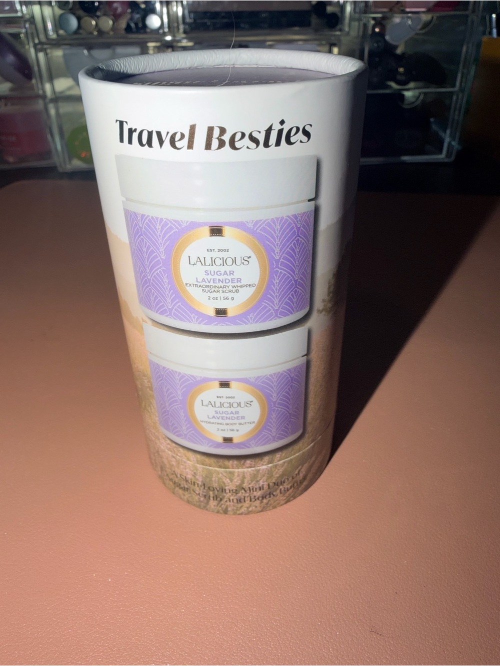 Lalicious Travel Besties- Sugar Lavender - Minis:  Body Butter & Sugar Scrub